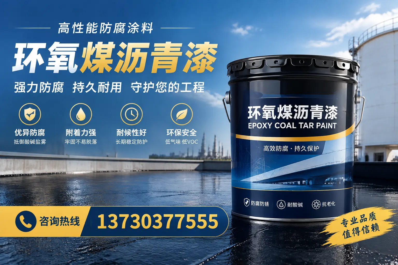 环氧煤沥青漆的耐久性分析,适合六安的使用场景